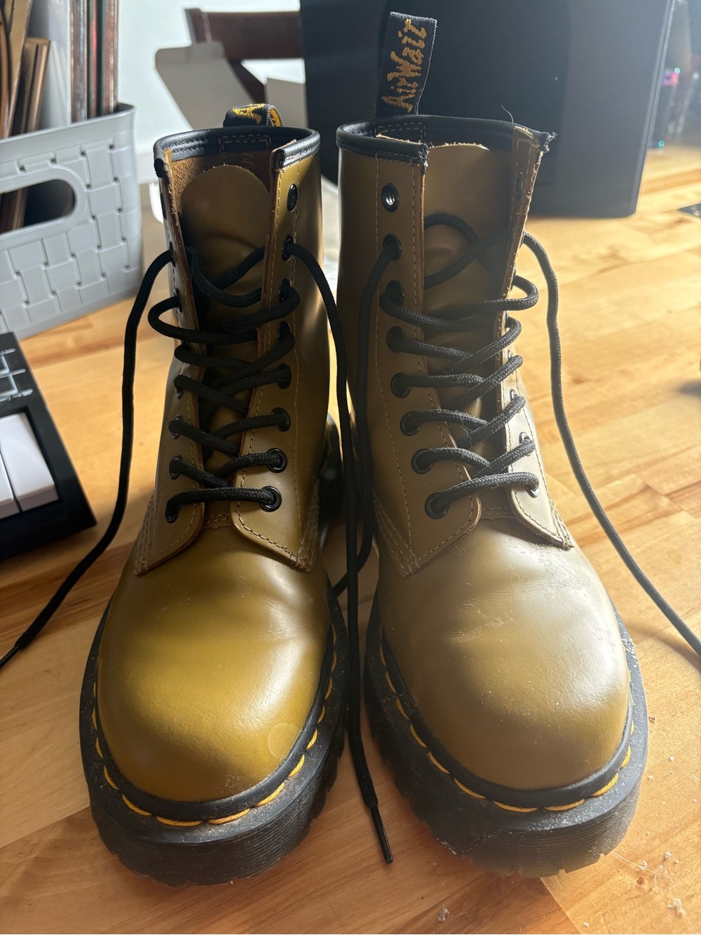 Green Dr martens Bex 1460 size 6